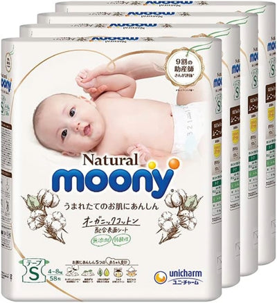 [From JAPAN] Natural Moony Pants Size S/M (Pack of 3)